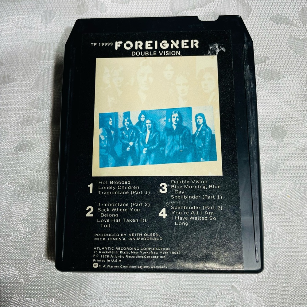 Foreigner 8 Track Tape Double Vision 1978 Rock N Roll